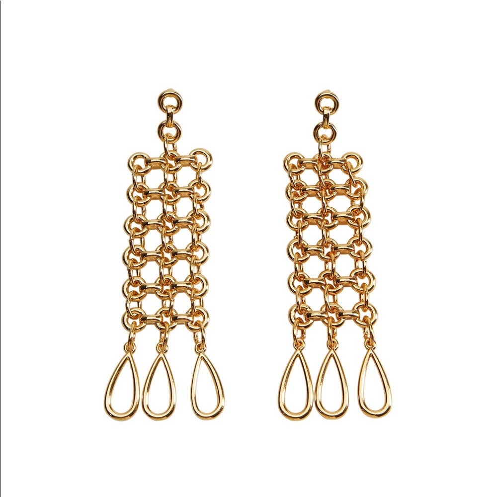 Mango Multiple Chain Earrings - image 3